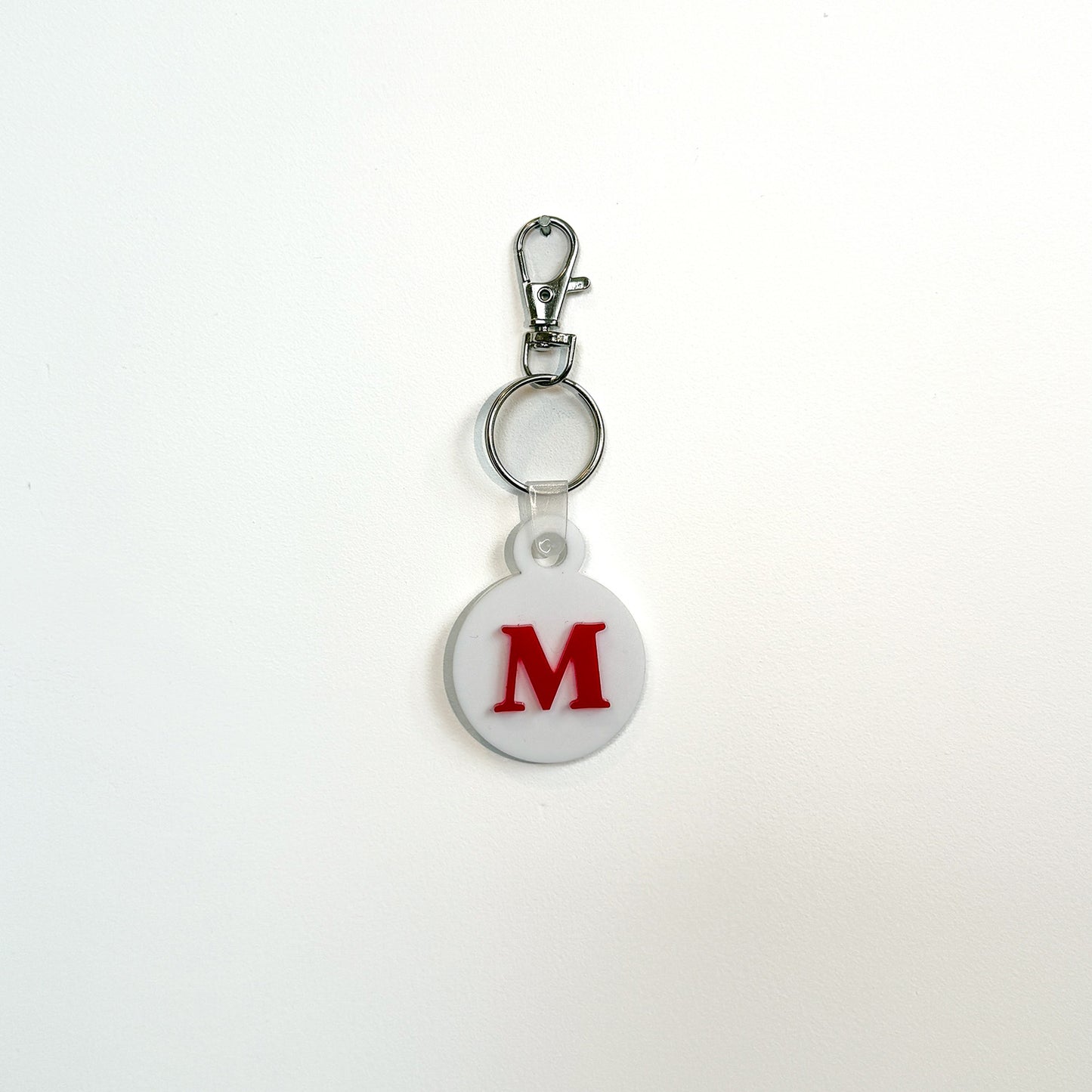 Letter on Circle Bag Tag