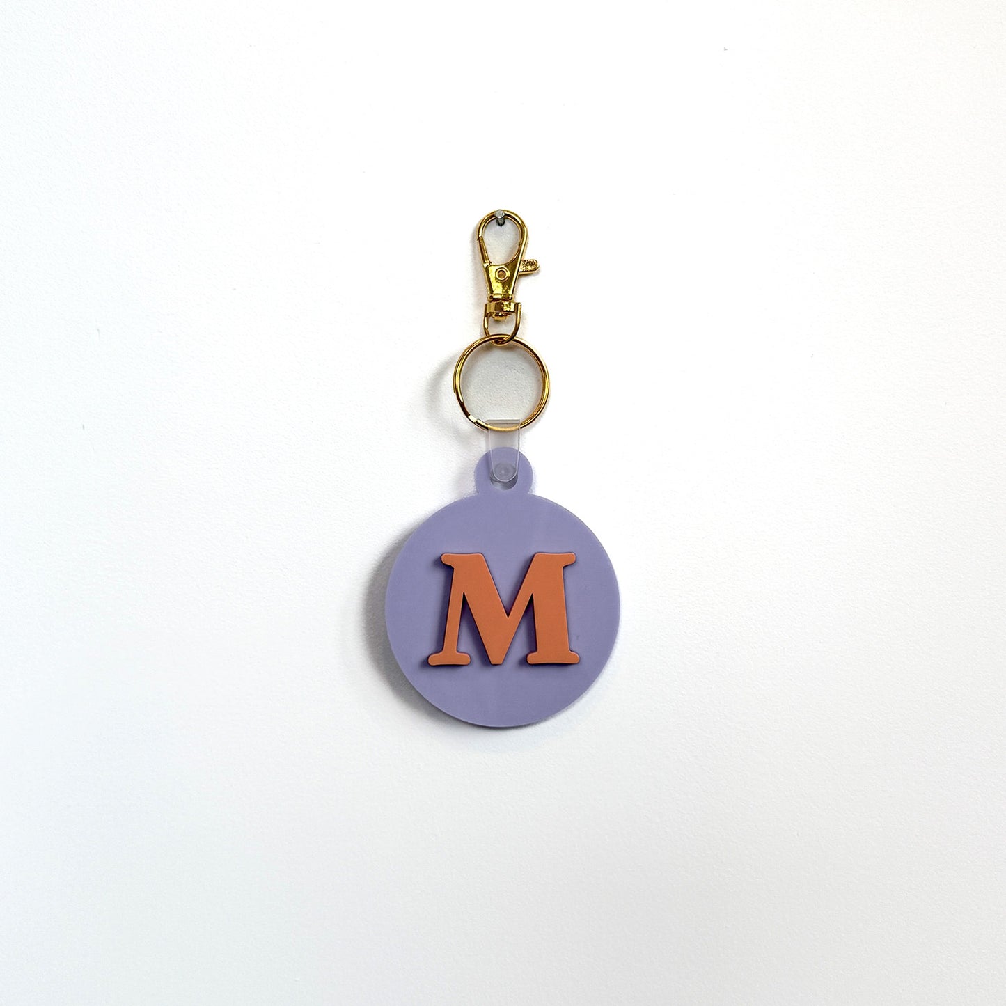 Letter on Circle Bag Tag