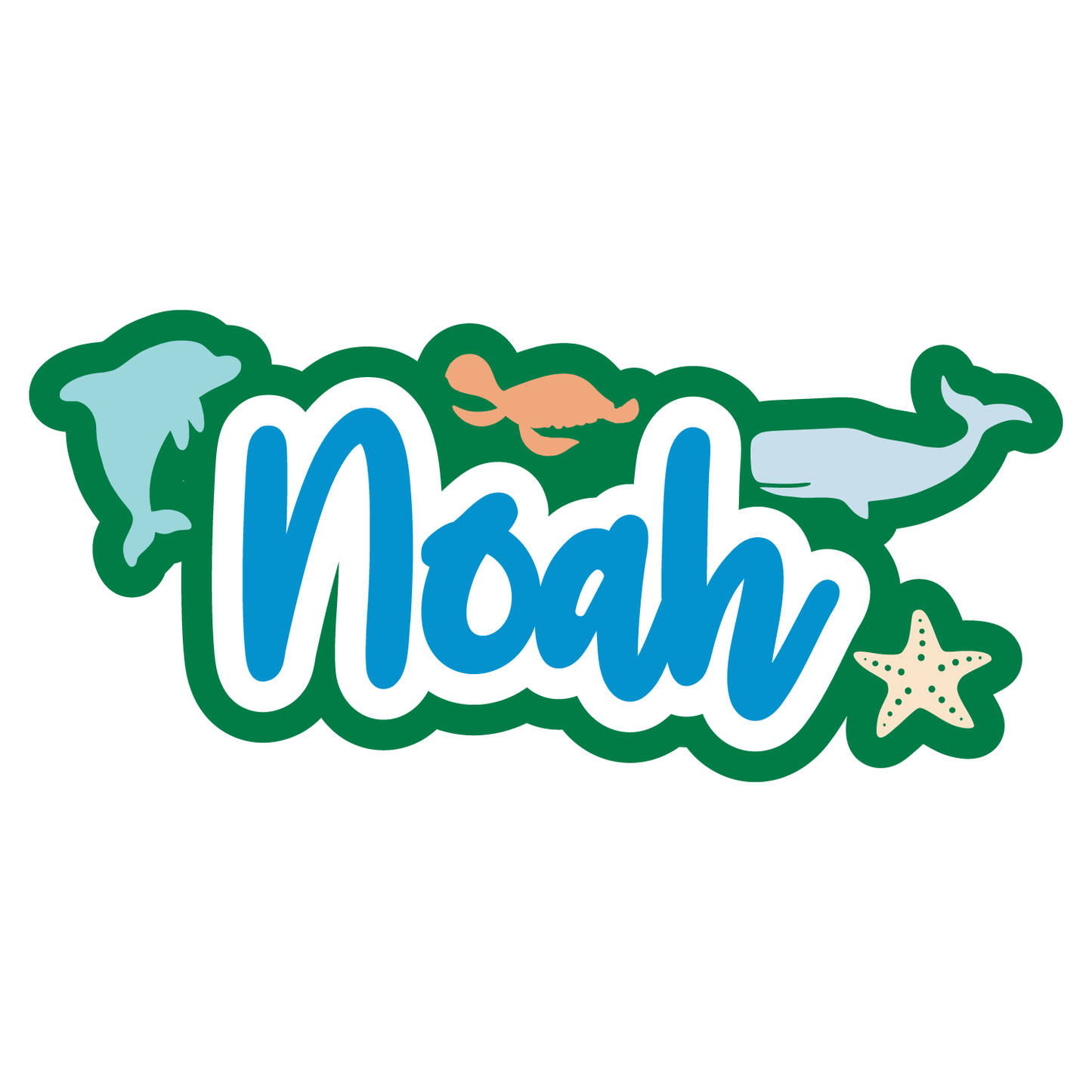 Sea Life Name Sign