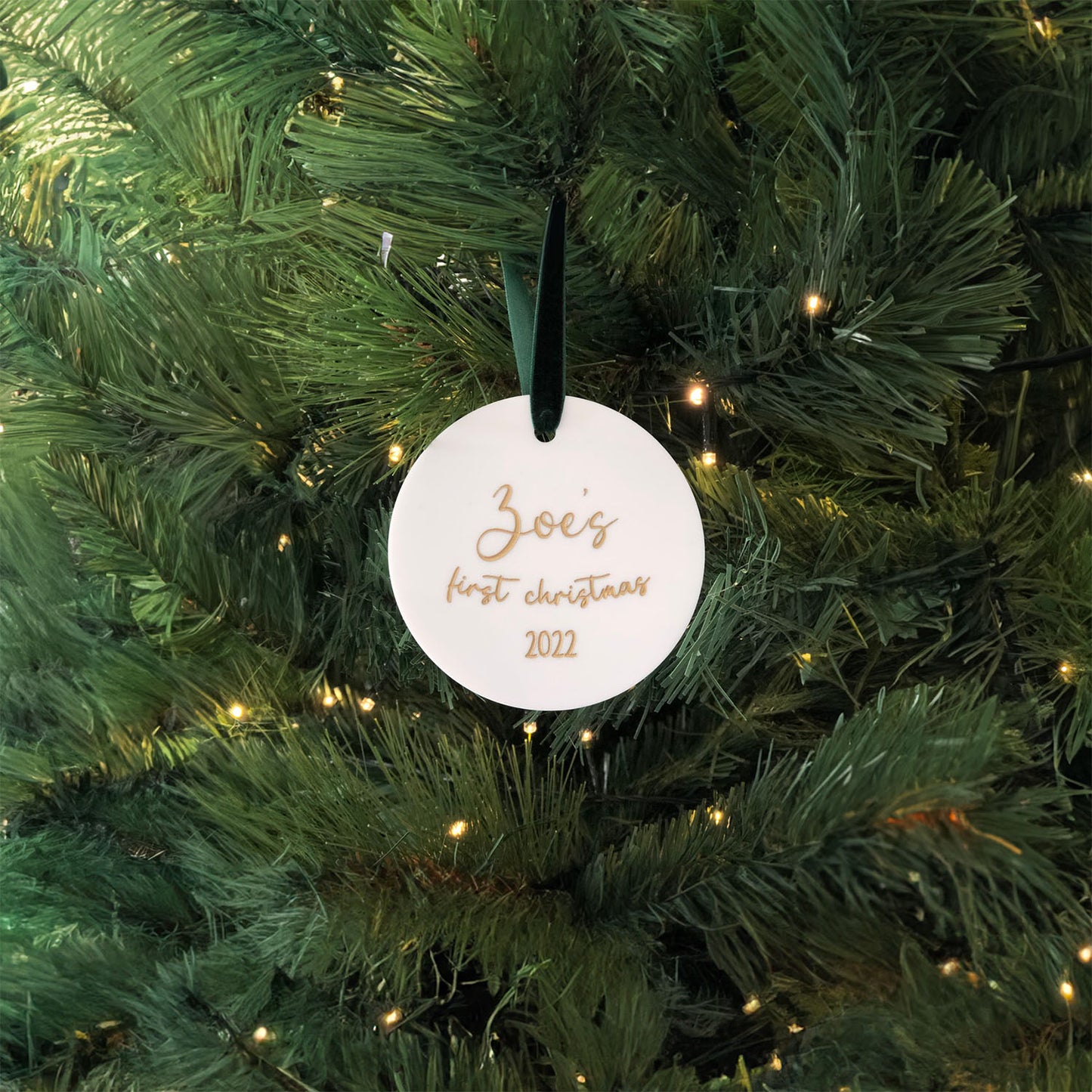 Baby's First Christmas Circle Decoration