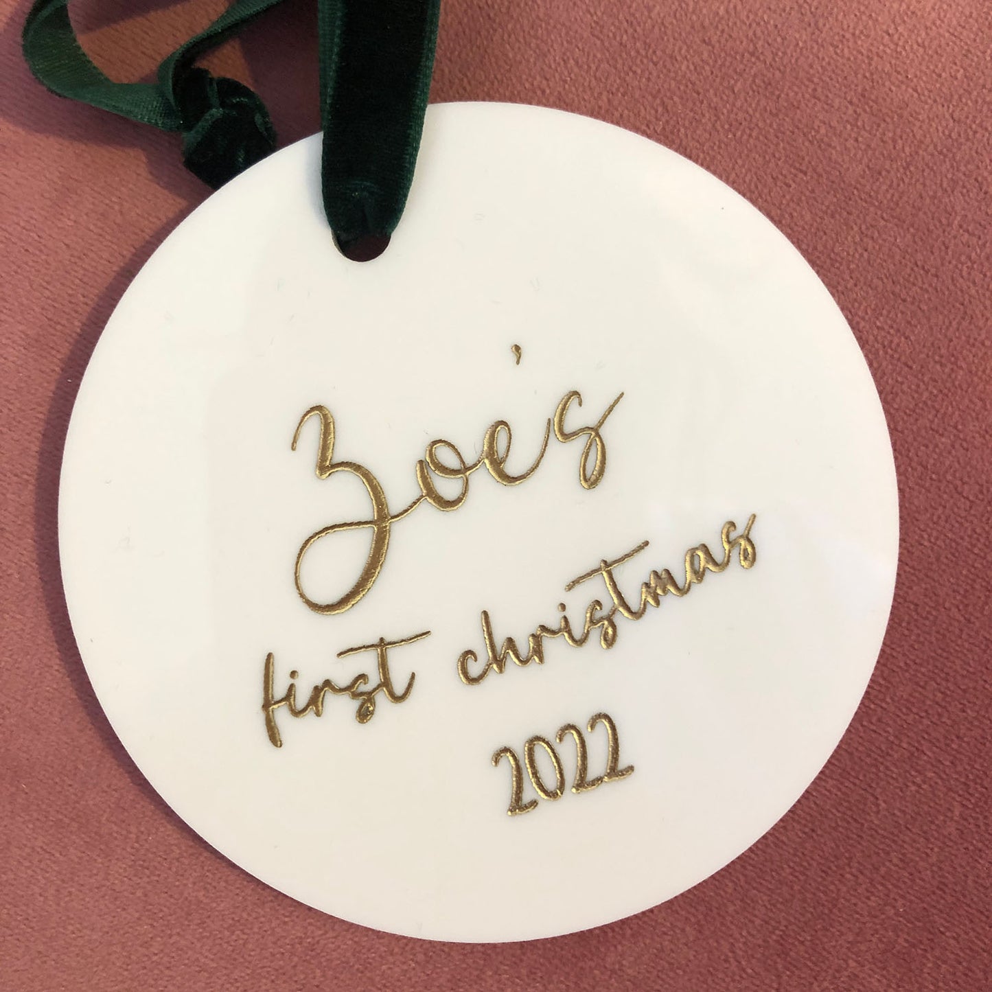 Baby's First Christmas Circle Decoration