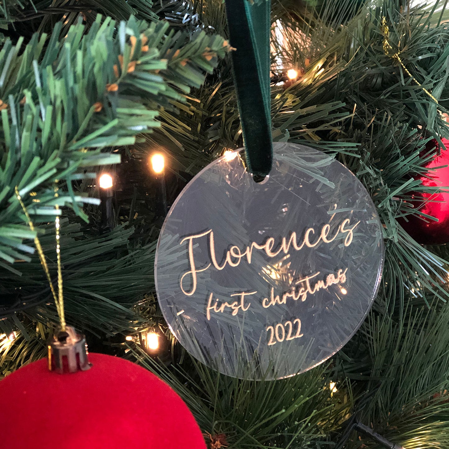 Baby's First Christmas Circle Decoration