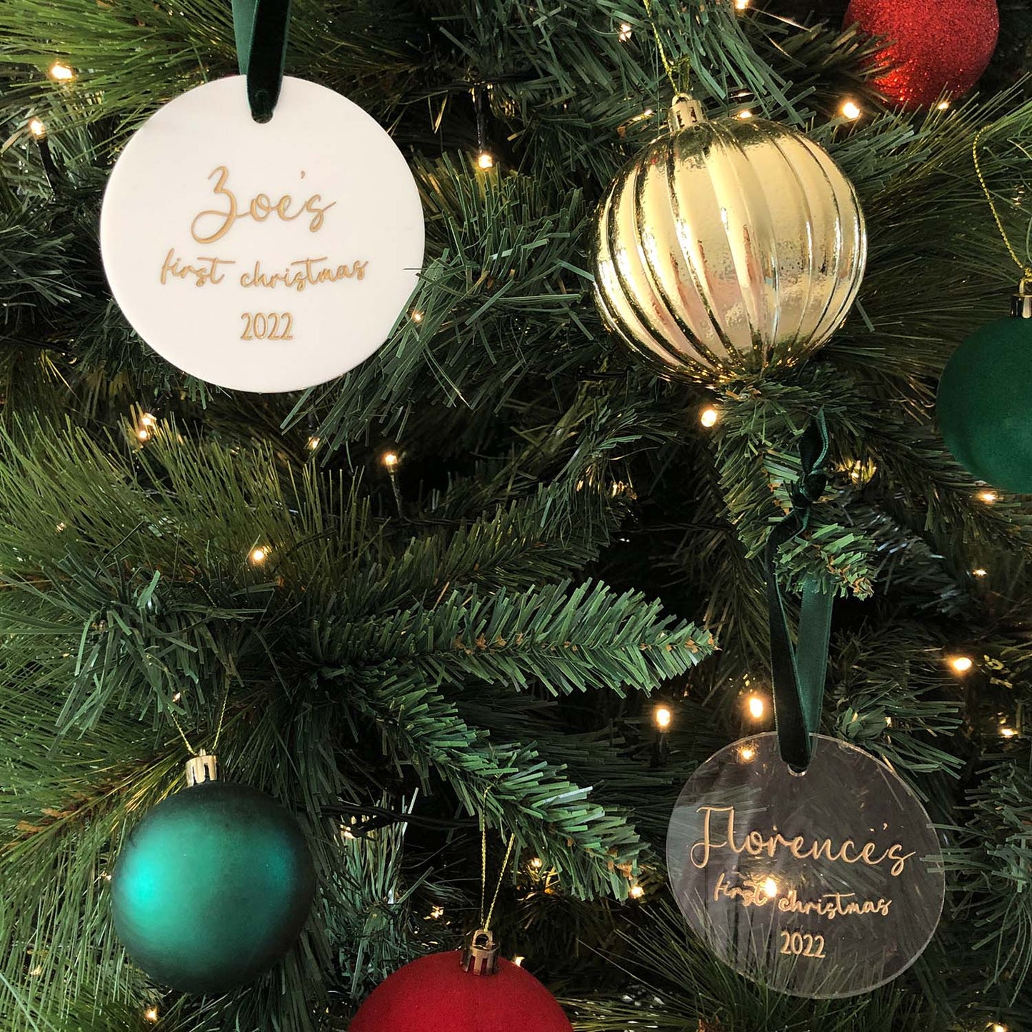 Baby's First Christmas Circle Decoration