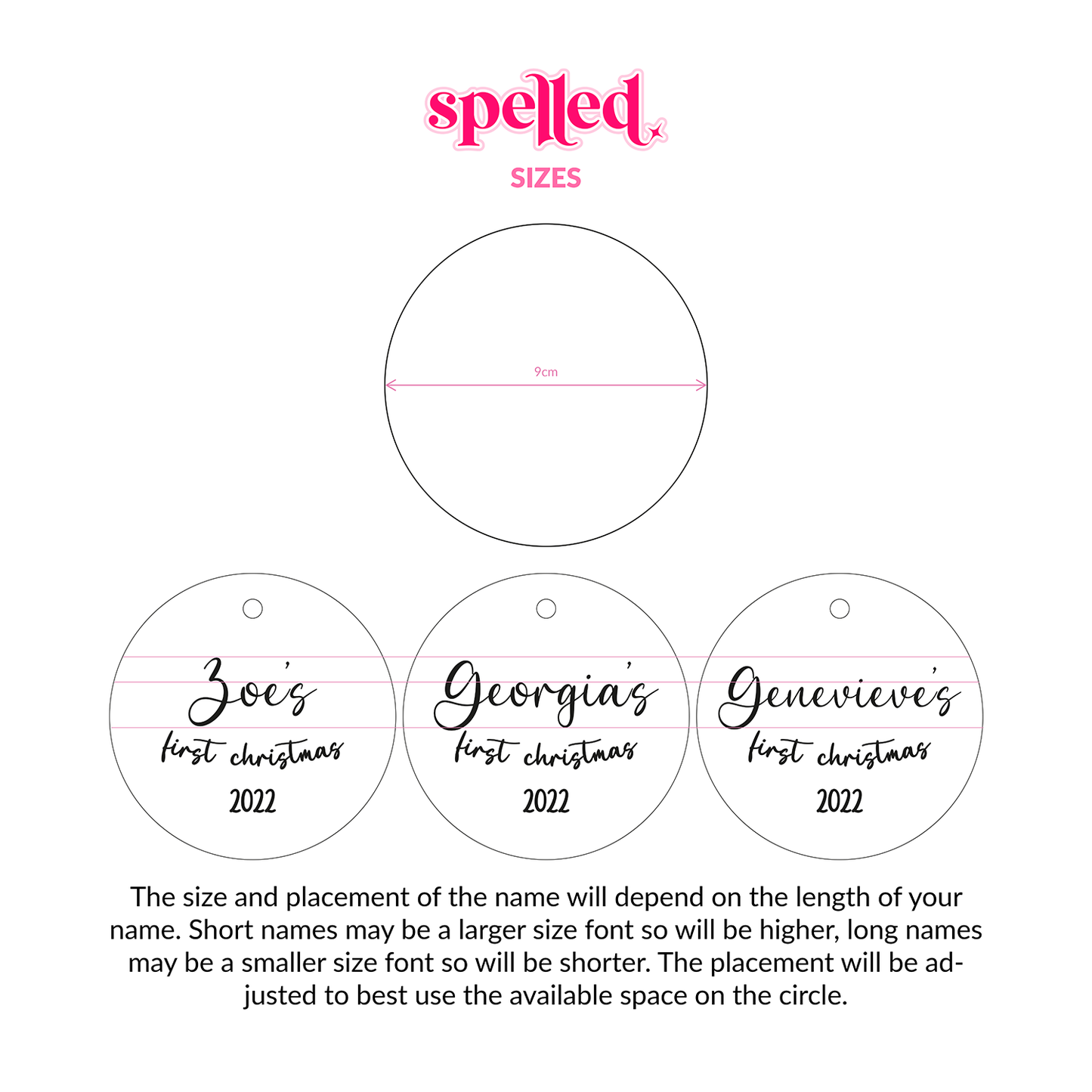 Baby's First Christmas Circle Decoration