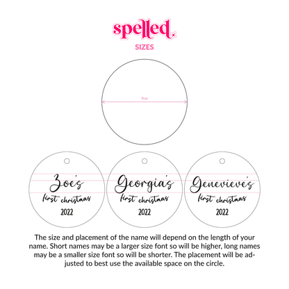 Baby's First Christmas Circle Decoration