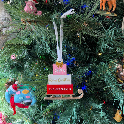 Personalised Sleigh Ornament