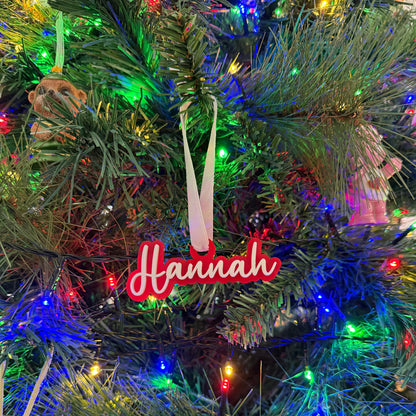 Personalised Name Christmas Ornament