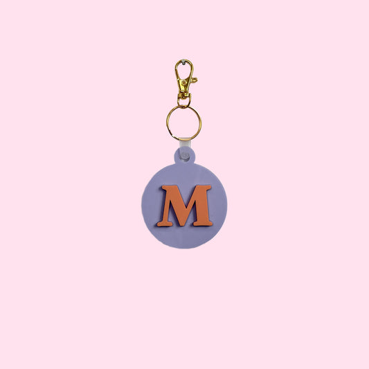 Letter on Circle Bag Tag