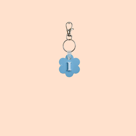 Letter on Daisy Key Ring