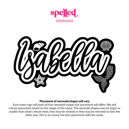 Mermaid Name Sign