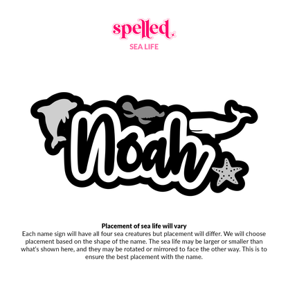 Sea Life Name Sign